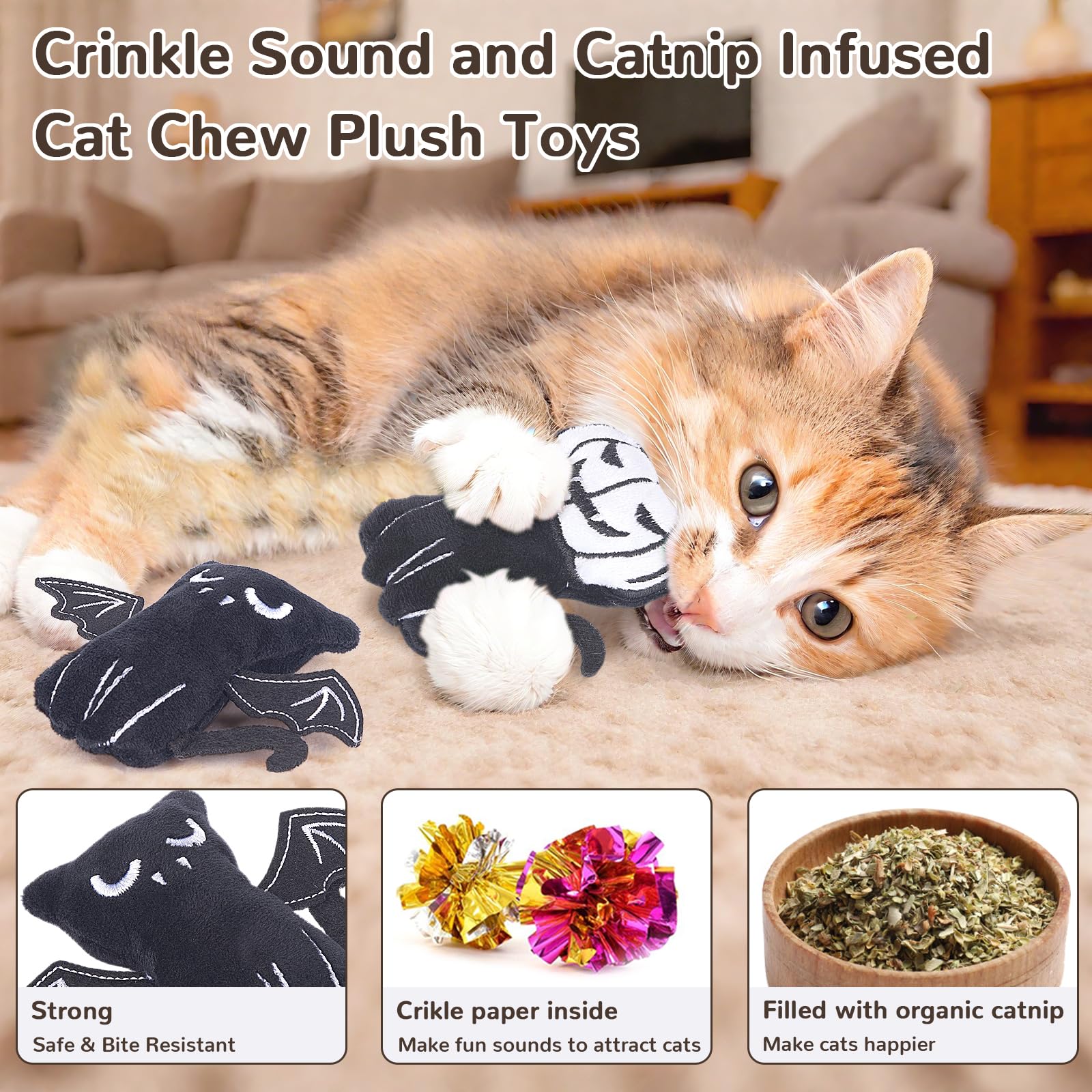 Retro Shaw catnip infused toys deliver natural scent to spark chasing and kicking sessions