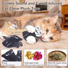 Retro Shaw catnip infused toys deliver natural scent to spark chasing and kicking sessions