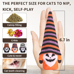 Retro Shaw catnip toy gnome crinkle play 2 promotes exercise and playful chasing