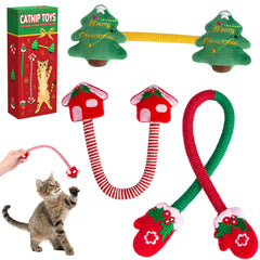 Retro Shaw Christmas Tree catnip toy for festive indoor play and scent-rich fun