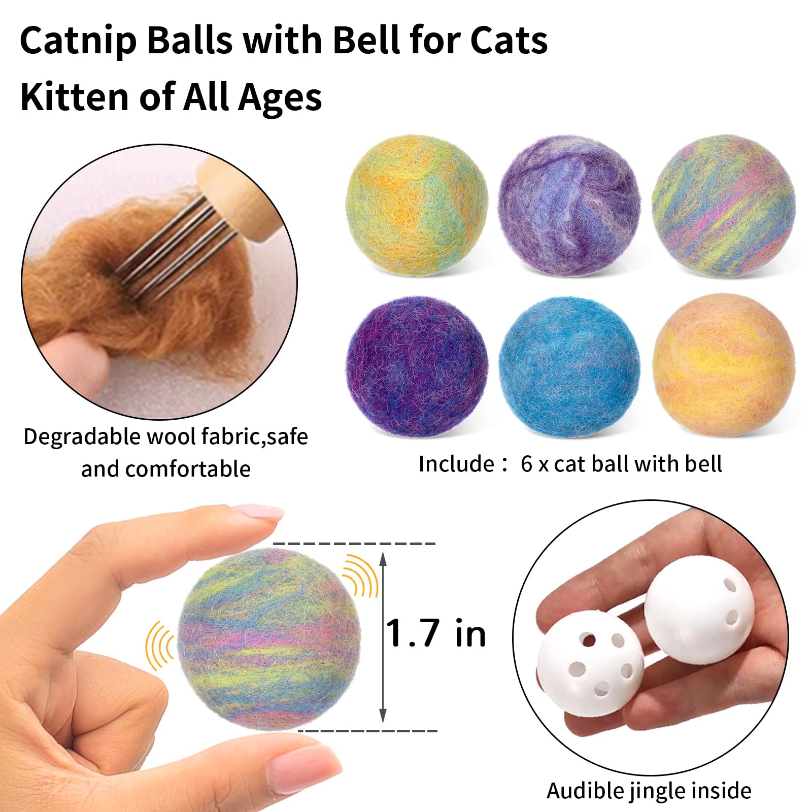 Retro Shaw safe-soft wool toy supports teething while entertaining curious kittens