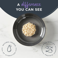 Reveal tuna fillet mousse close-up emphasizes high-protein seafood option