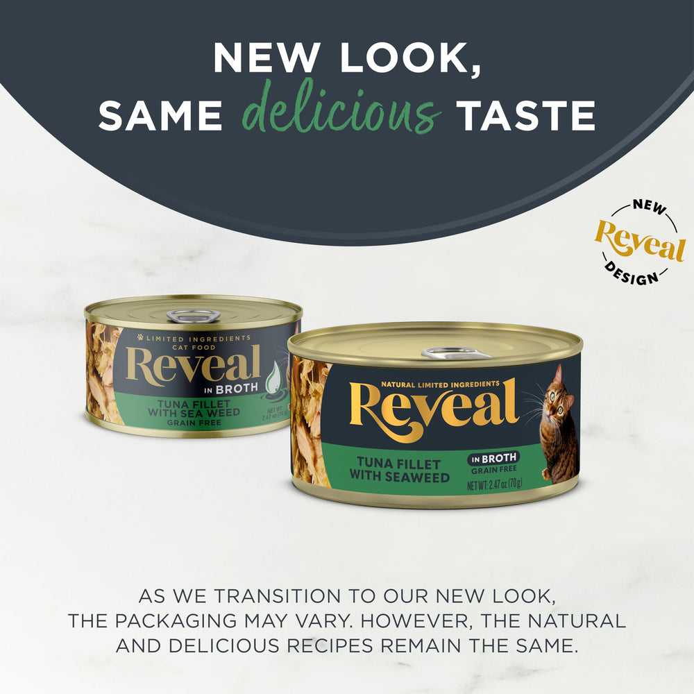 Reveal tuna-seaweed-broth-can-02 provides convenient daily meals.