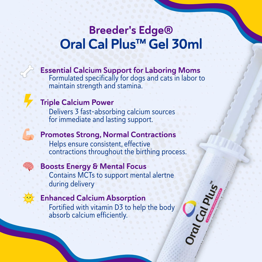 Revival Animal Health Breeder Edge Contraction Support illustrates aiding strong, normal contractions during labor