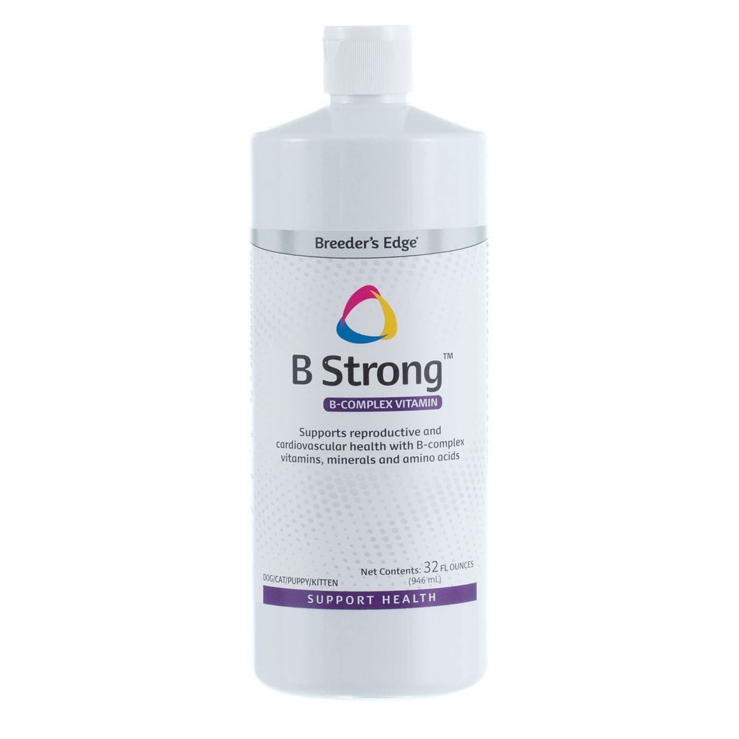 Revival Animal Health Breeder's Edge B Strong Liquid bottle ready for daily dosing and use