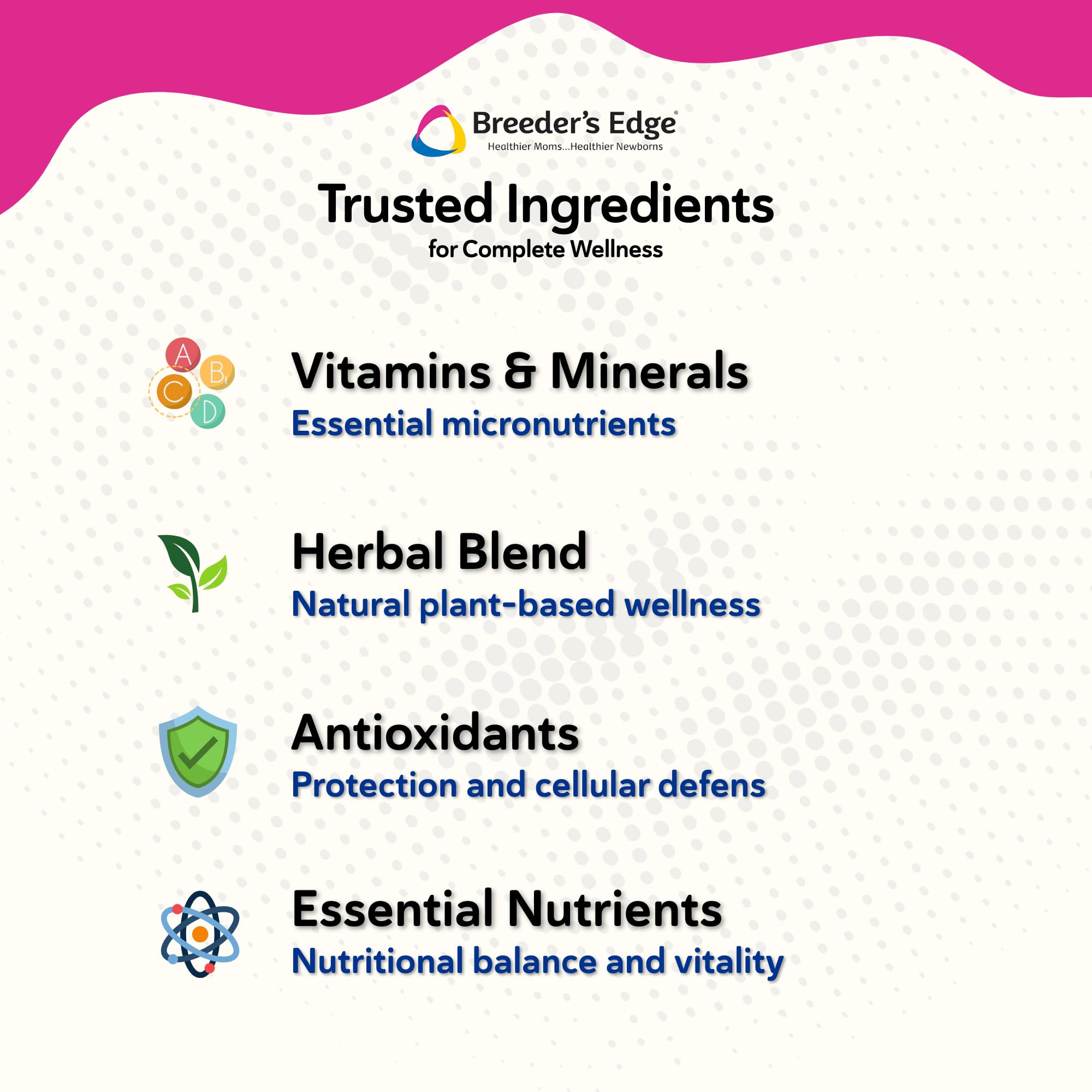 Visual focuses on hormone balance support for next gestation with the formula