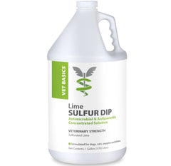 Revival Lime Sulfur Dip bottle demonstrates professional-grade skin care for mange-prone pets