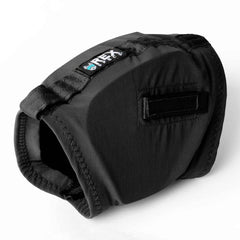 Rex Specs Ear Pro hood close-up shows flexible seal for secure protection.