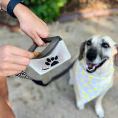 Rezip Pet On-The-Go Bags compact design fits pockets or clips for quick grab-and-go.