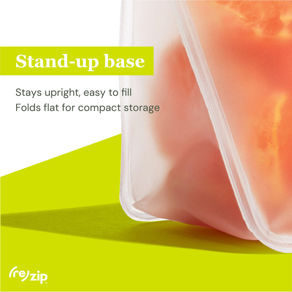Rezip Pet On-The-Go Bags food-safe-peva keeps contents chemical-free and pet-safe during travel.