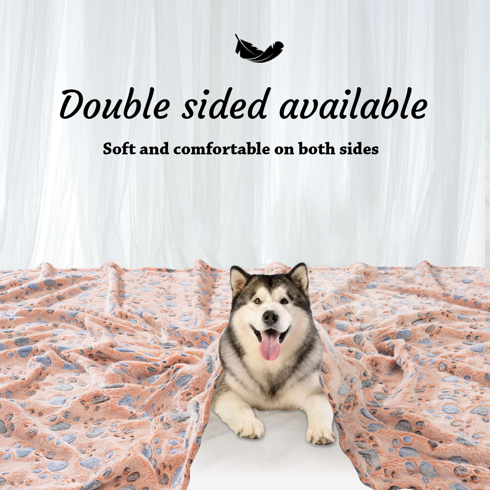 Rezutan dog blanket portable for car, kennel, sofa or camping use.