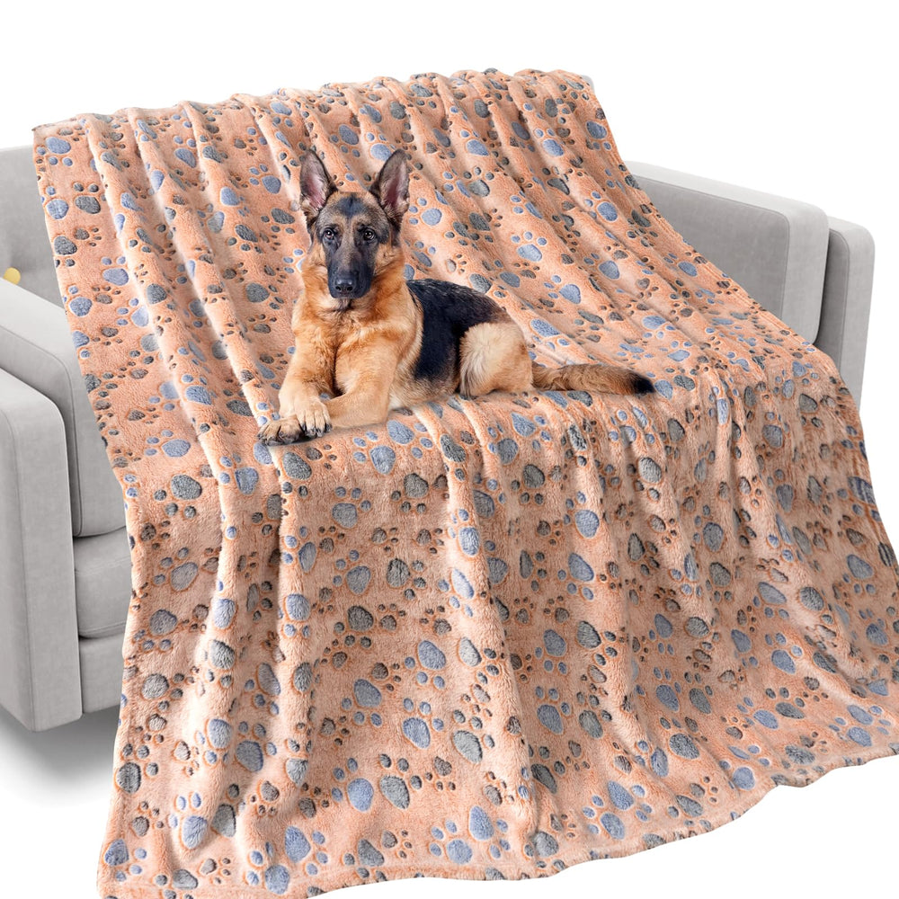 Rezutan dog blanket shows soft-flannel brown fabric, ideal for cozy naps.