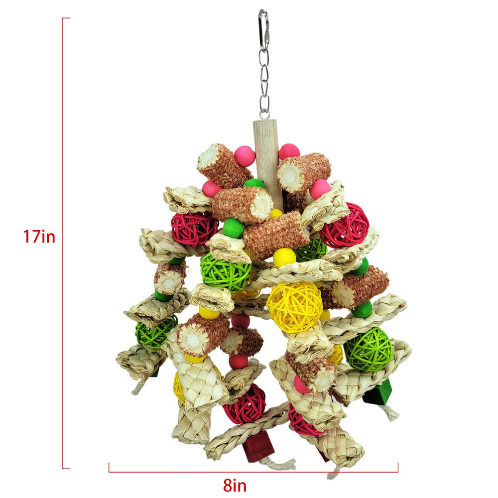 RF-X Cokliomc parrot toys colorful design enhancing cage aesthetics and parrot engagement