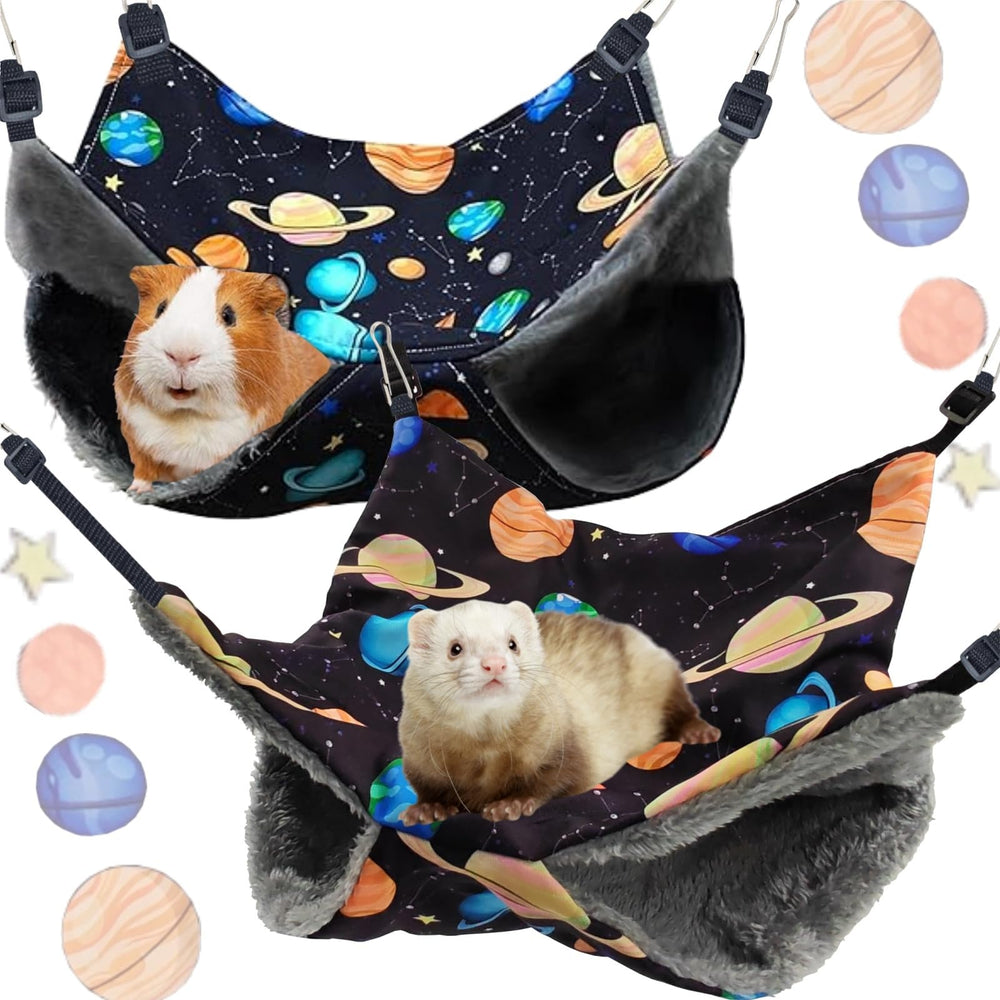 Rgbpro dark planet hammock straps provide secure, adjustable hanging for small pets.
