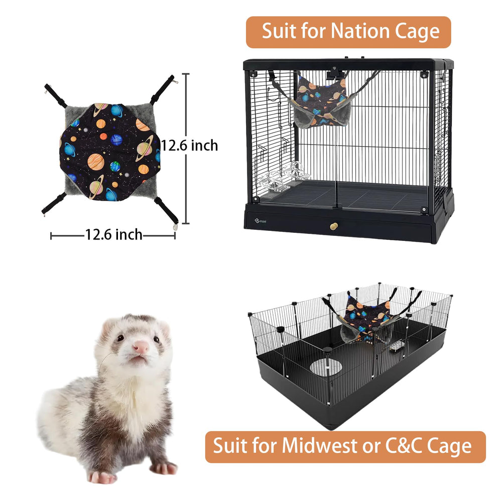 Rgbpro hanging bed cage toy enables playful resting for sugar gliders and rats.