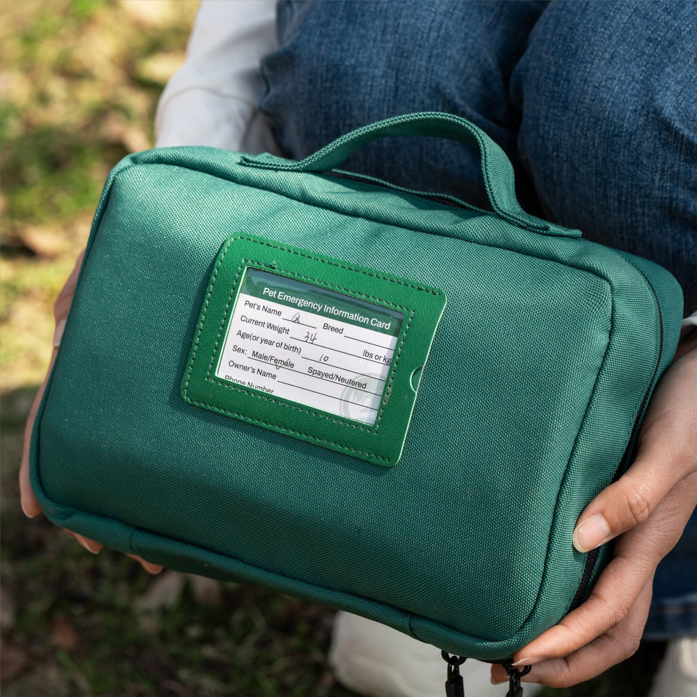 Rhino Rescue portable pet first aid kit showcases compact, travel-ready design