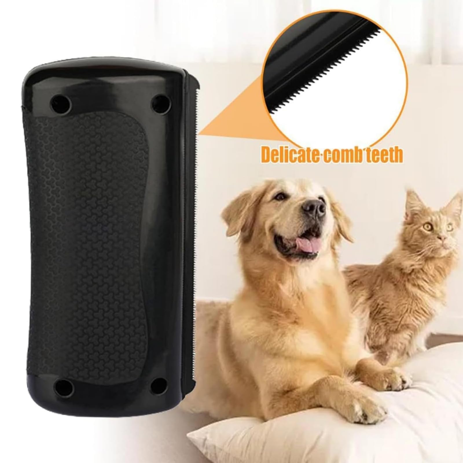 Rhykin deshedding brush teeth design glides through fur for daily use