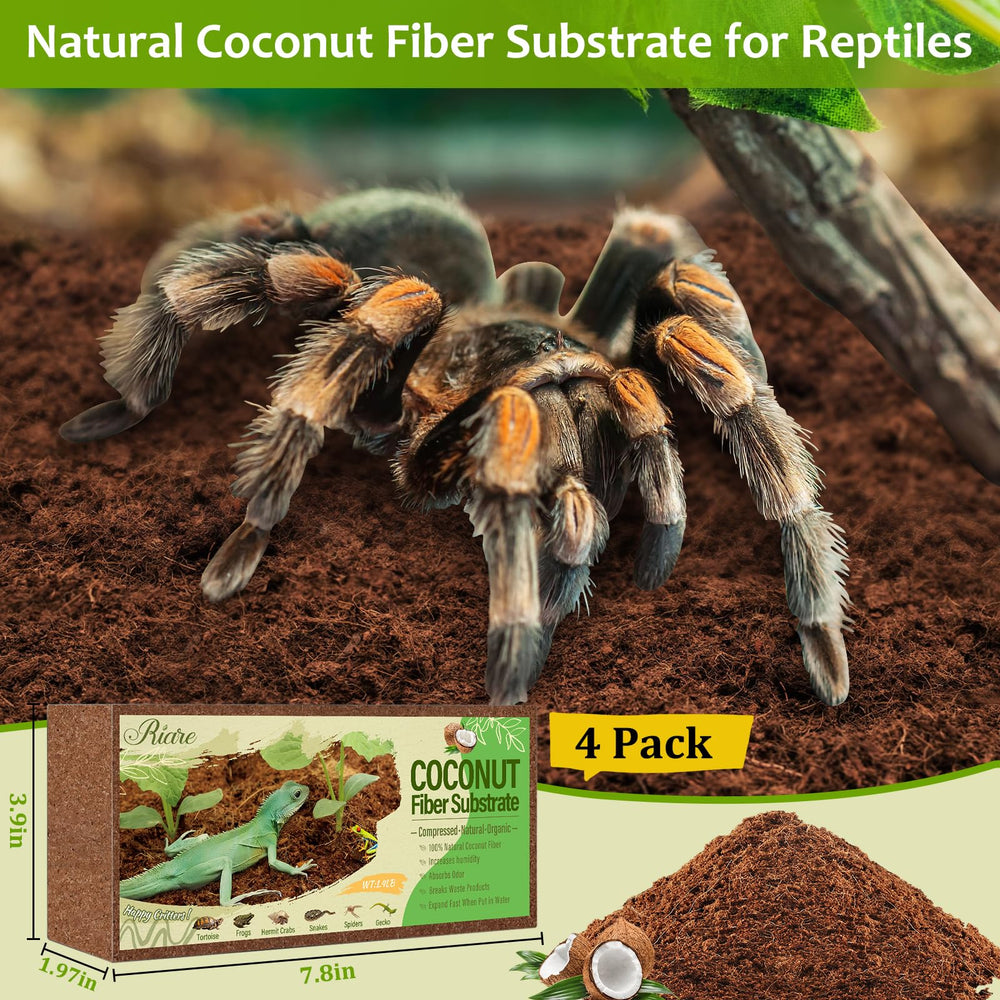Riare coconut fiber bricks expanded substrate ready for burrowing reptiles and amphibians