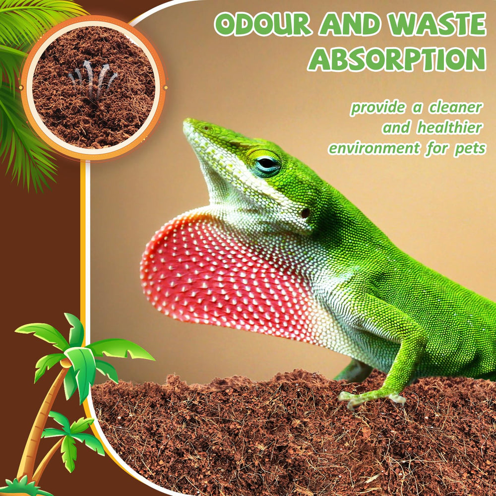 Riare universal reptile substrate supports multiple species and burrowing needs.