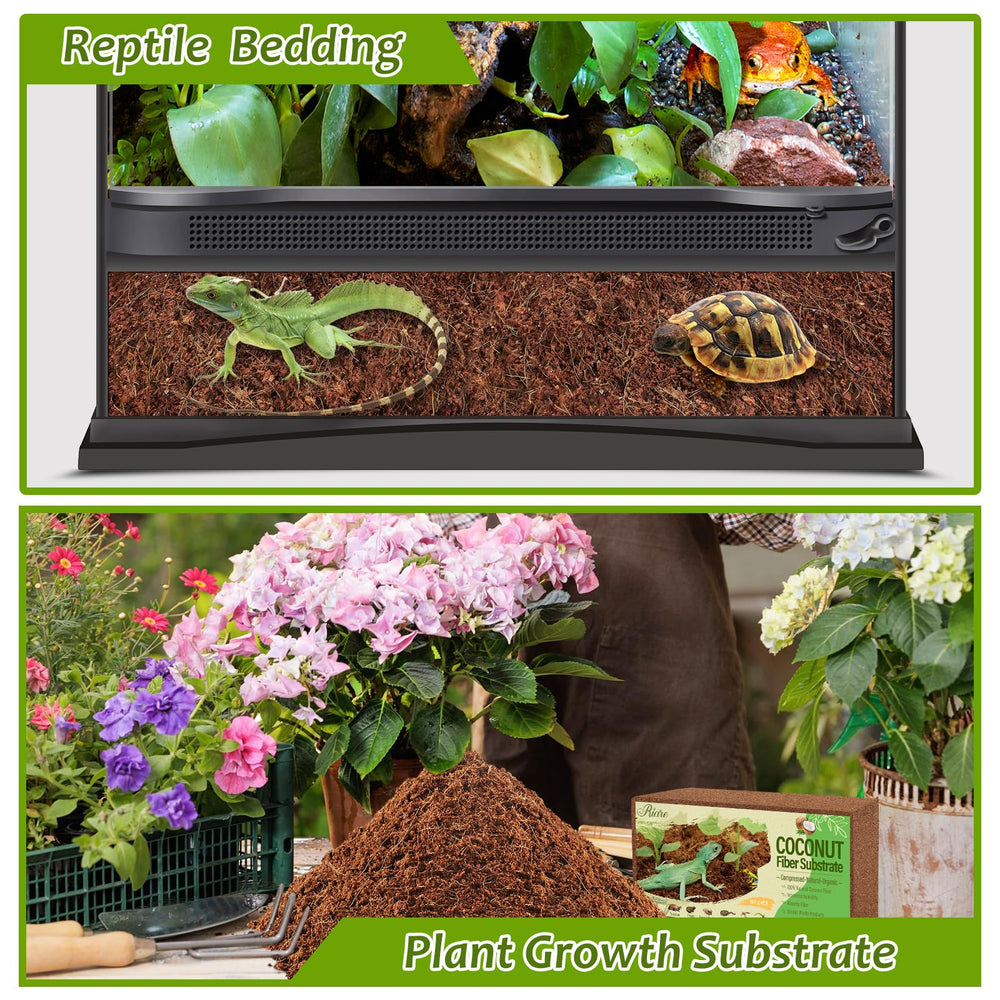 Riare universal substrate is soft and breathable for frogs, snakes, and hermits