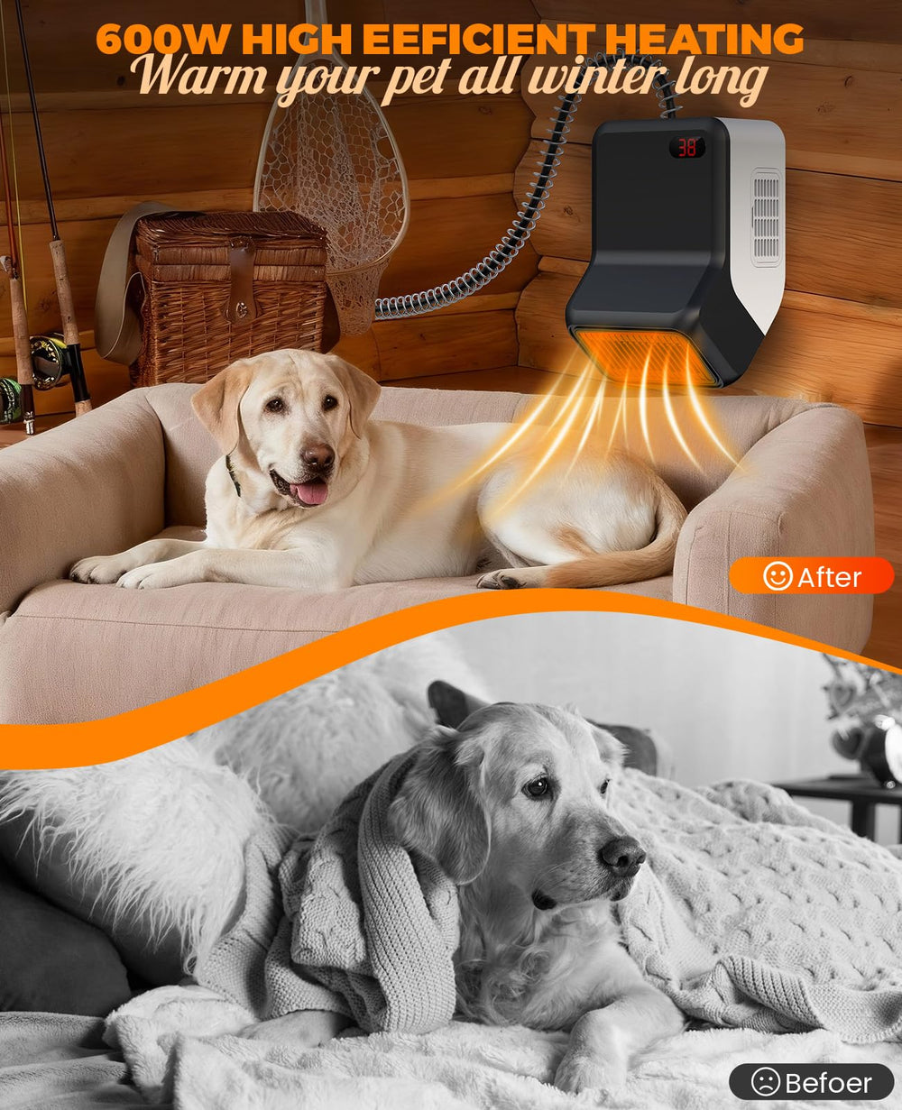 Ribgwo thermostat control maintains steady temperature for pets
