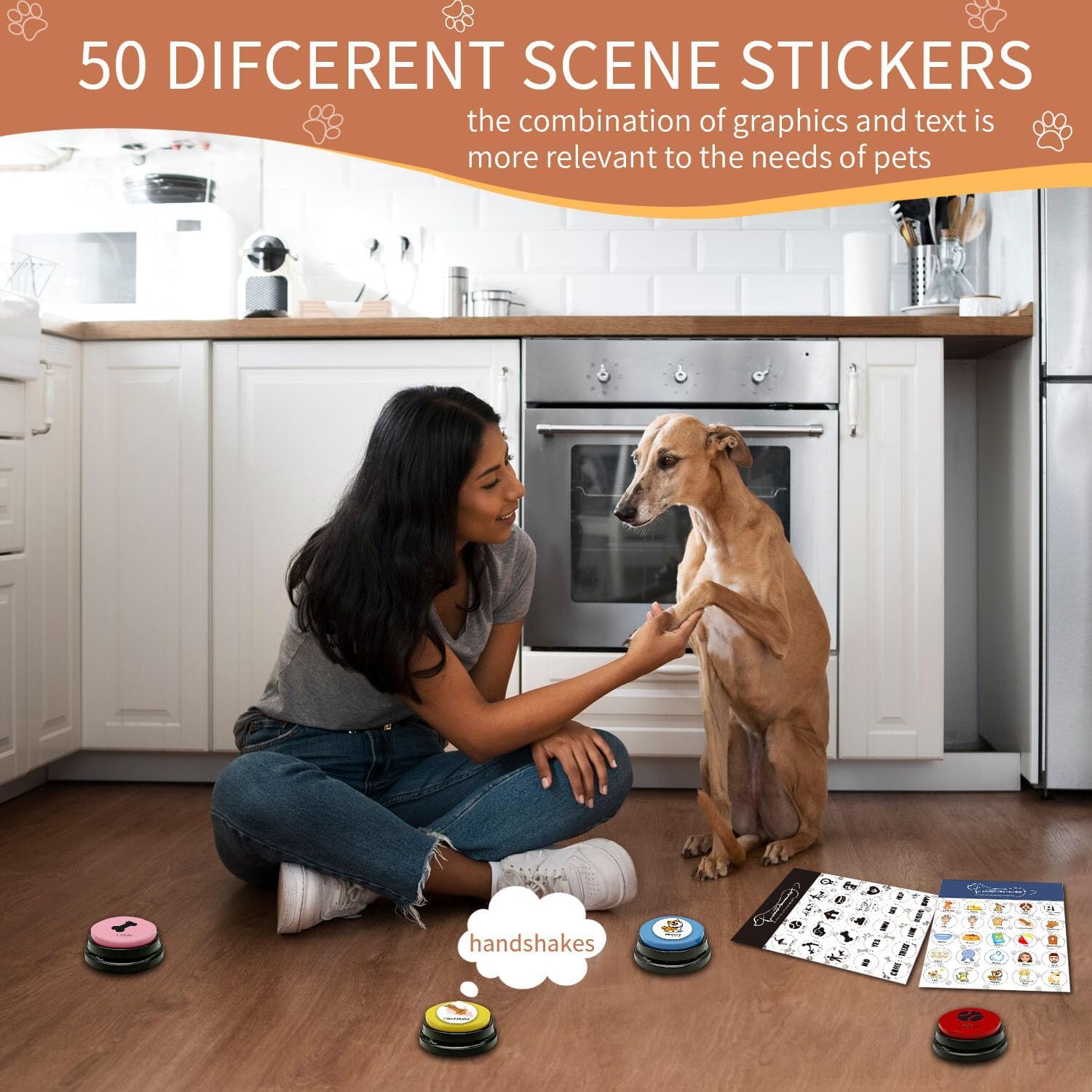 RIBOSY dog-buttons family games setup for interactive bonding.