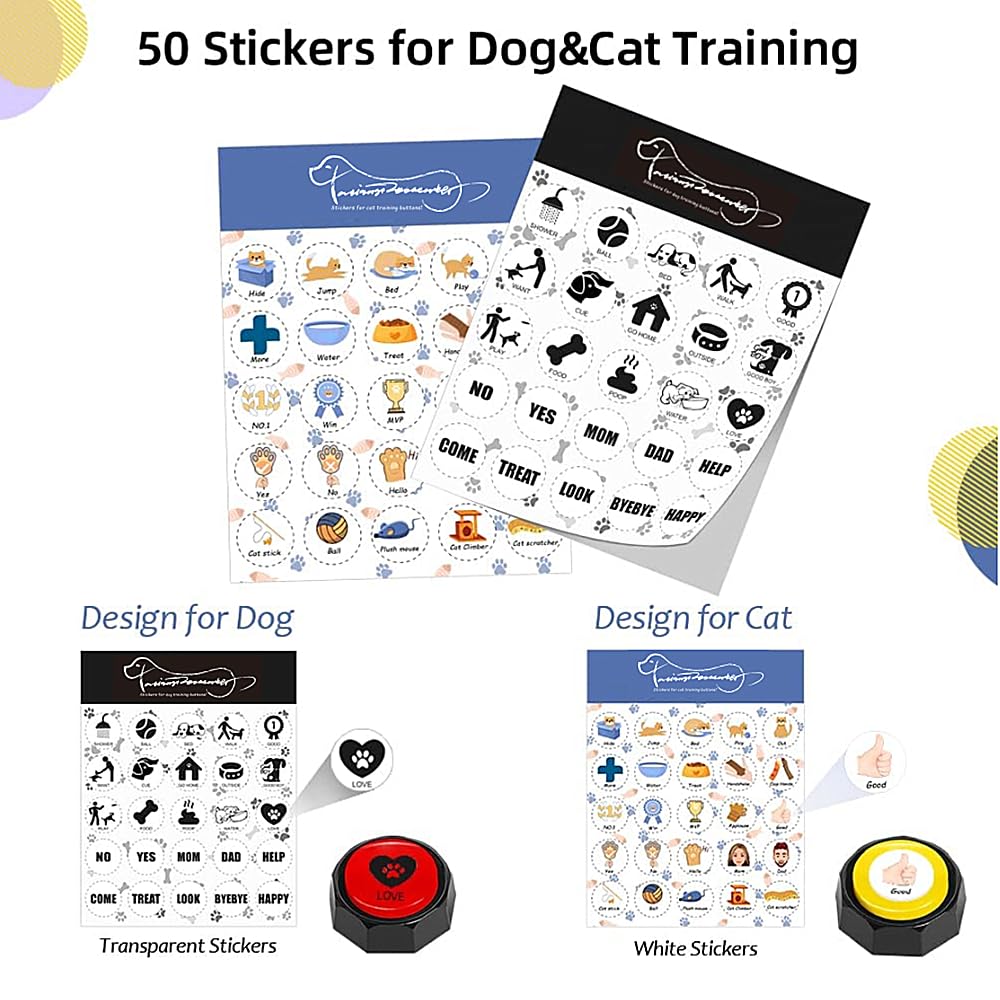 RIBOSY dog-buttons recording 30s demonstrates clear voice prompts for training.