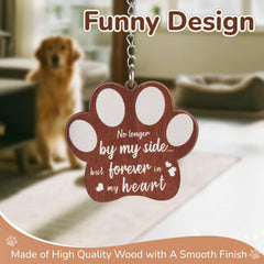 Ricalin pet memorial frame close-up shows smooth wood finish and durable construction.
