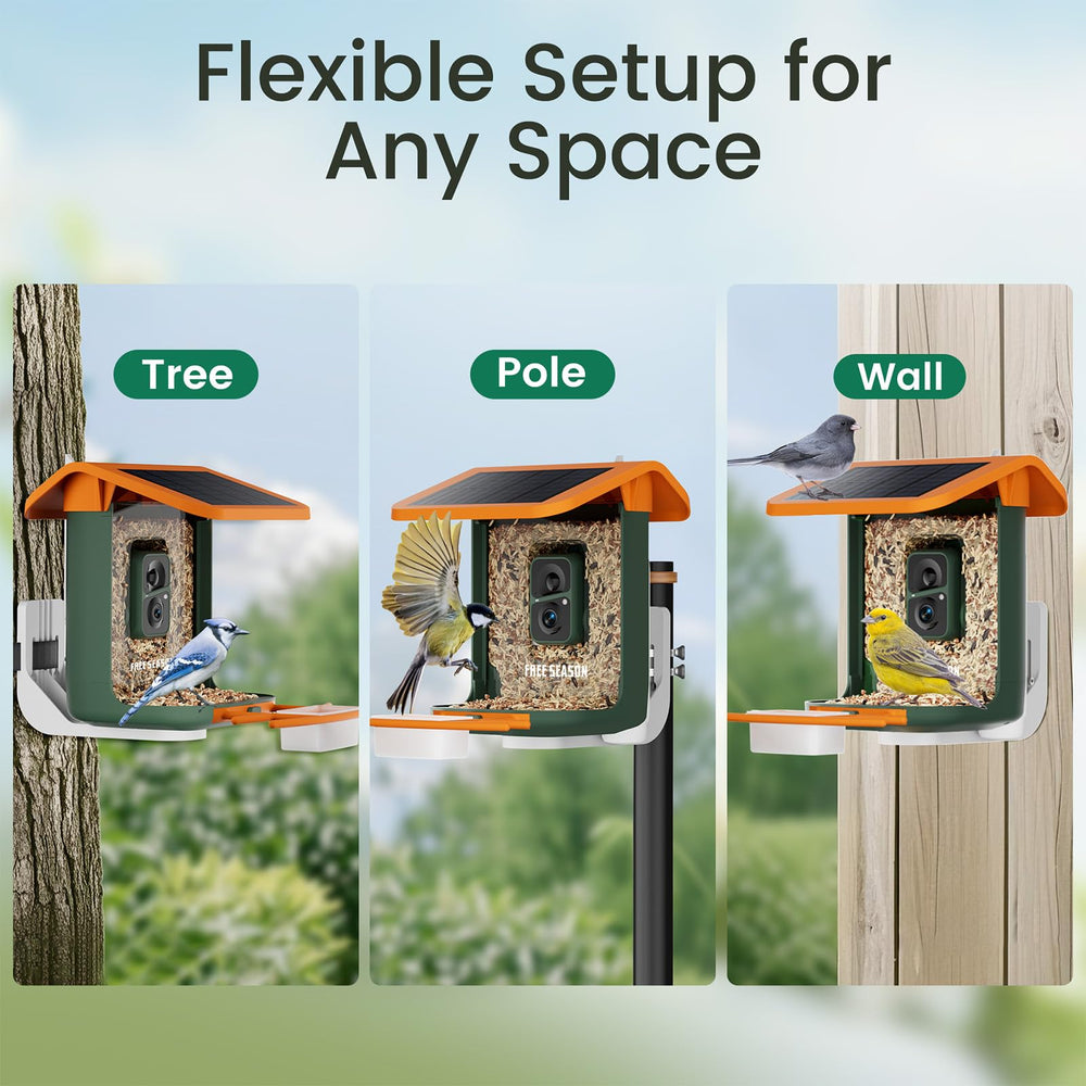 RichBird IP65 weatherproof housing ensures reliable recording through rain and snow.