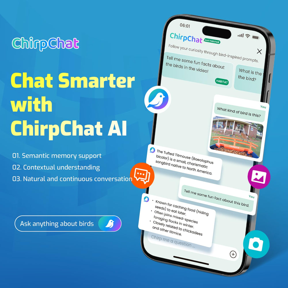 RichBird CoolFly app interface with AI ID features