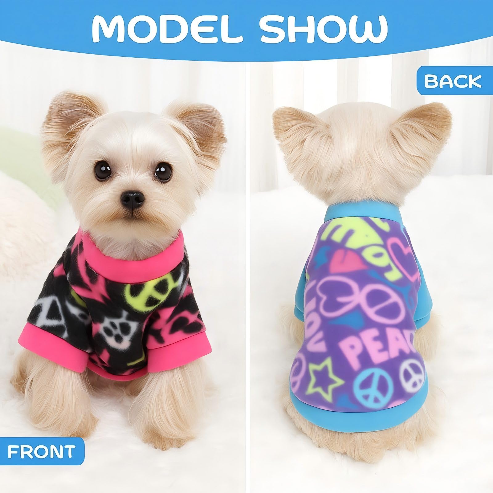 richylahh-soft-polar-fleece-dog-sweater close-up highlights plush interior for comfortable wear