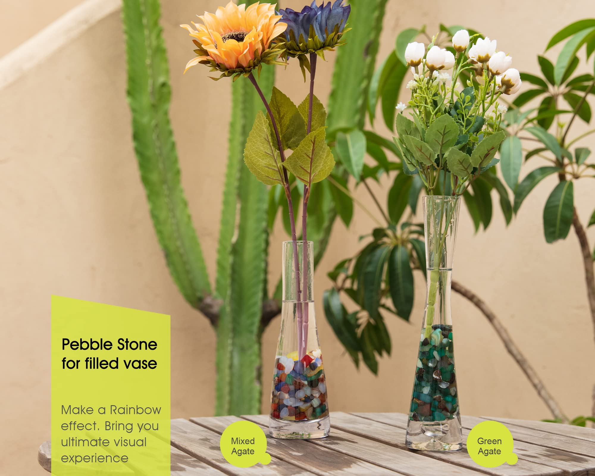 RIFNY decorative rocks for crafts and DIY projects with vibrant colors