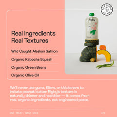 Rigby salmon pouch texture sample highlights thin real-food texture for easy licking