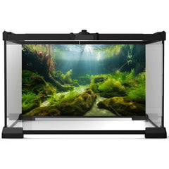 Riivvdise Undersea cave sunlight background adds dimensionality and calming ambience to tanks.