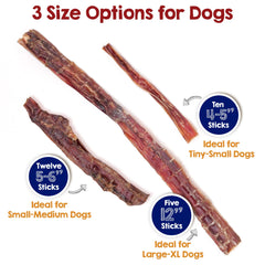 Riley's Steer Bully Sticks 12in USA-made badge signifies quality production standards.