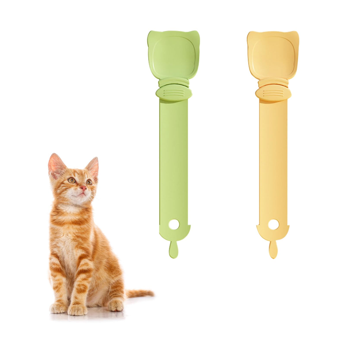 RILYSUN cat-strip-feeders pack open shows two-piece set for easy feeding