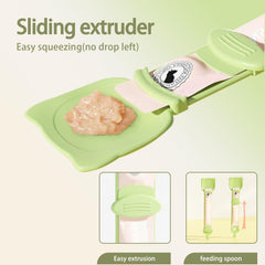 RILYSUN cat-strip-feeders spoons closeup highlights safe, durable, food-grade material for pets