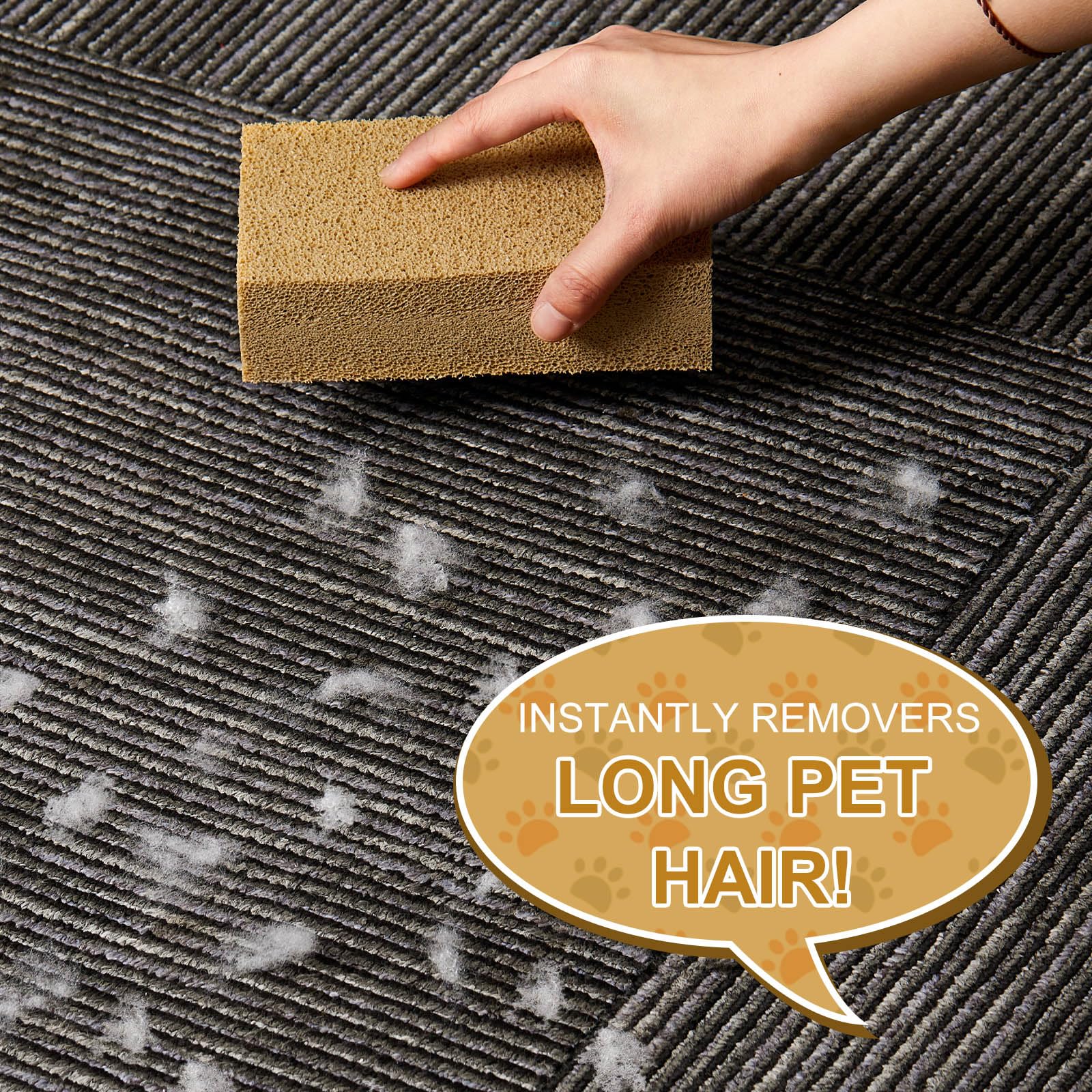 RimCereal compact-size sponge fits hand for portable cleanup.