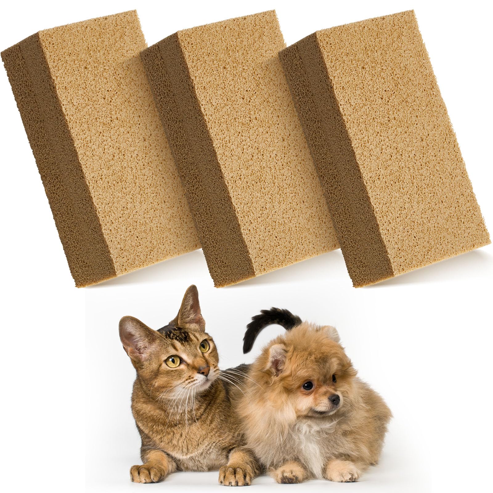 RimCereal pet hair remover sponge package for quick multi-location cleanup.