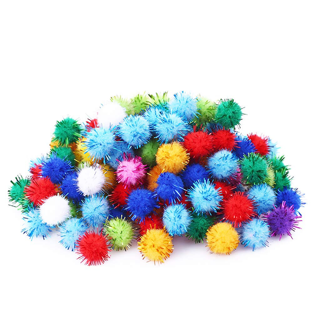RIMOBUL 1.5-inch glitter cat ball close-up showing sparkle for play