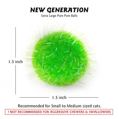 RIMOBUL sparkle pom pom ball cat toy for soft, engaging play sessions.