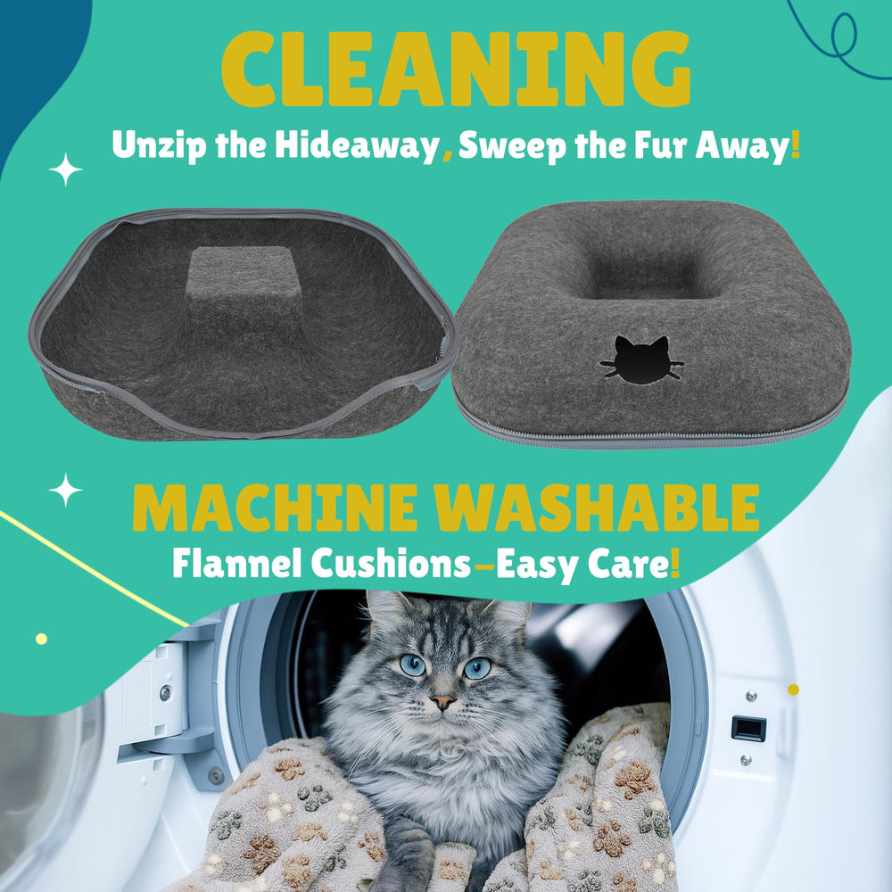 RINGTAIL Peekaboo Cat Cave playtime inside tunnel for curious cats