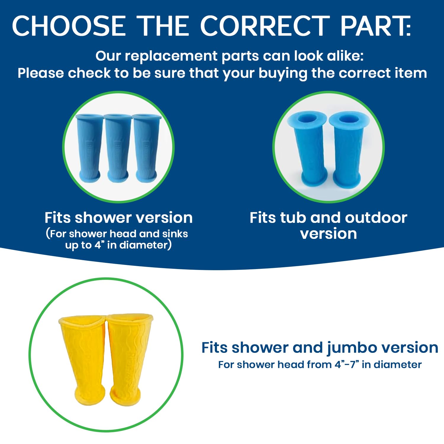 Rinseroo faucet adapter up to 3-wide; fits most bathtubs for versatile hose use.