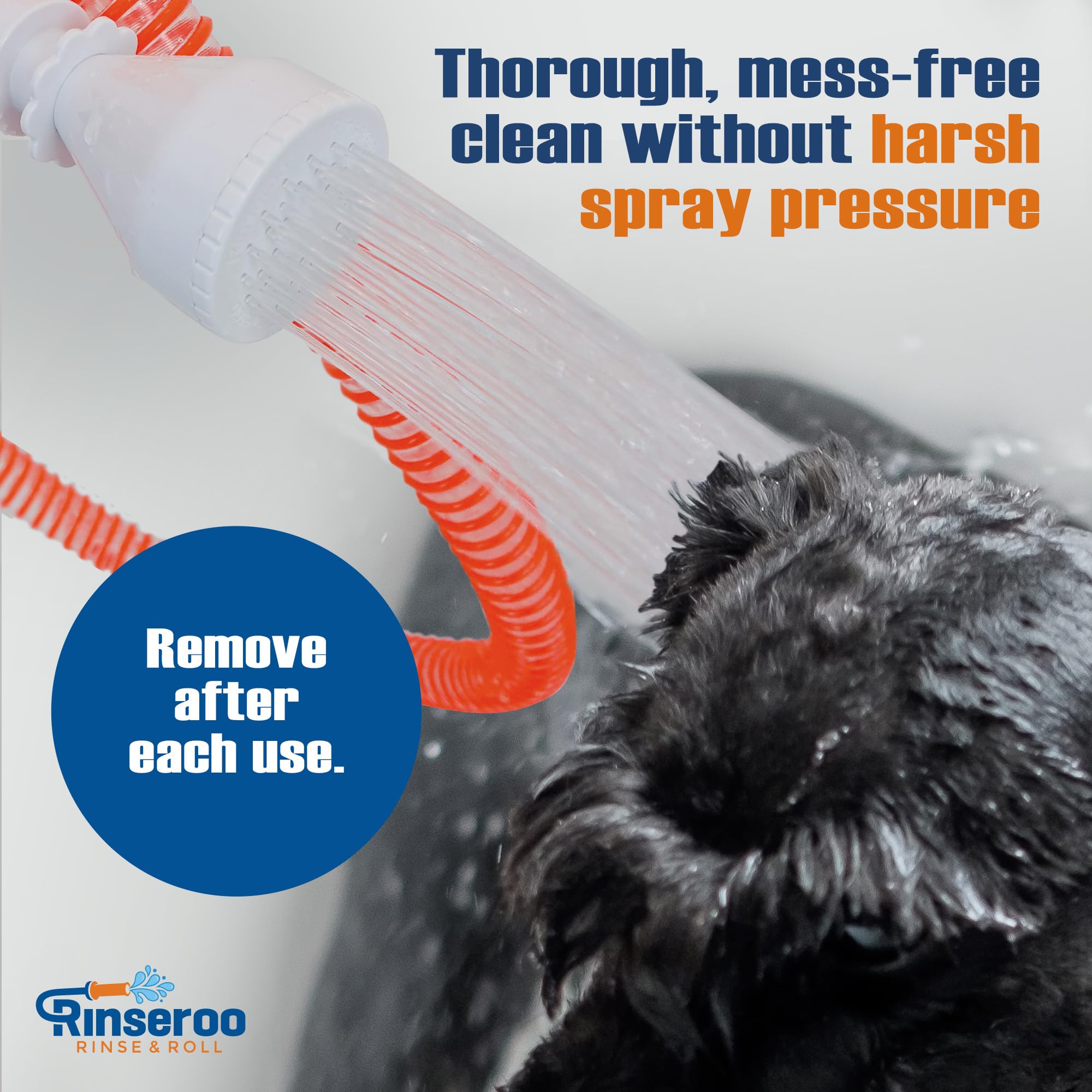 Rinseroo ideal for RV travel grooming and on-the-go baths