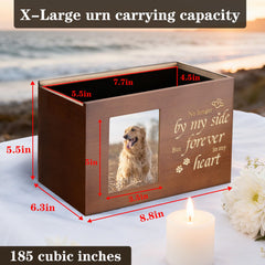RINVEE pet urn front photo frame view highlights memory display