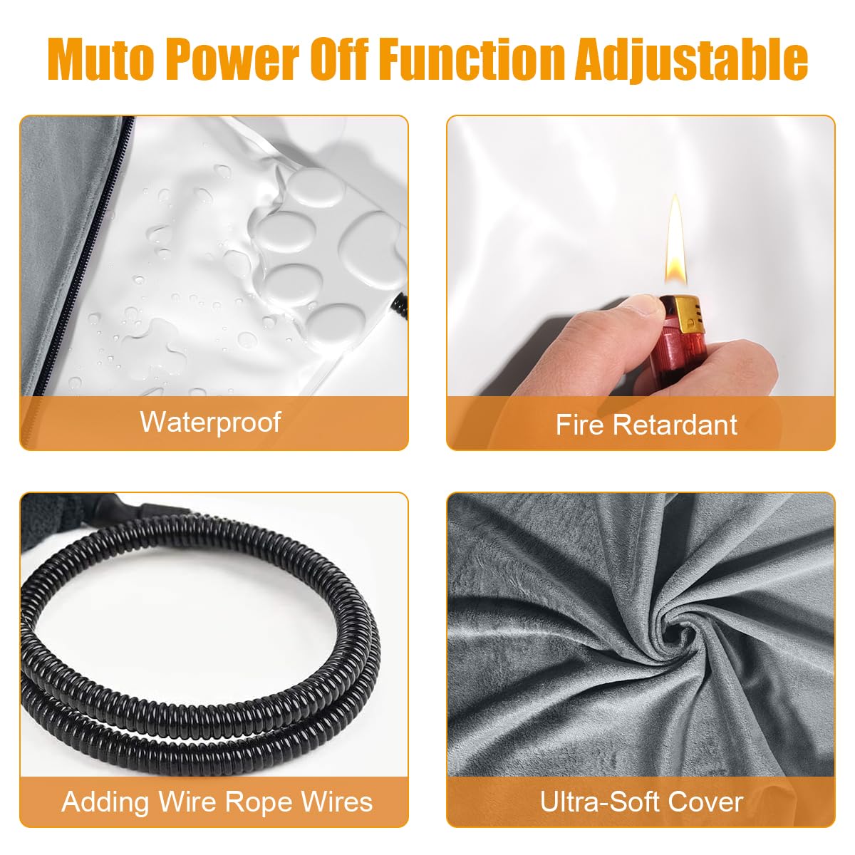 RIOGOO removable cover cleaning image highlights easy hand-wash care