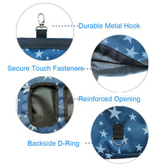 RIOUSSI Hanging Hay Feeder Bag wide feed holes improve easy access for small animals.