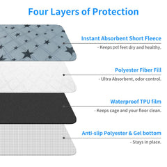 RIOUSSI pad interior with visible inner soaker for moisture control