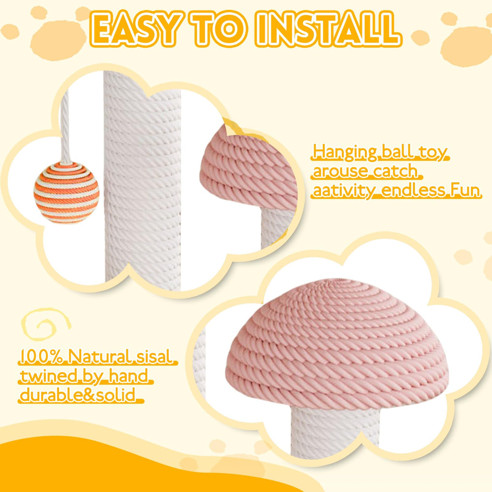 Riyotsu wood base cat furniture: stable, tip-resistant design for safe indoor scratching.