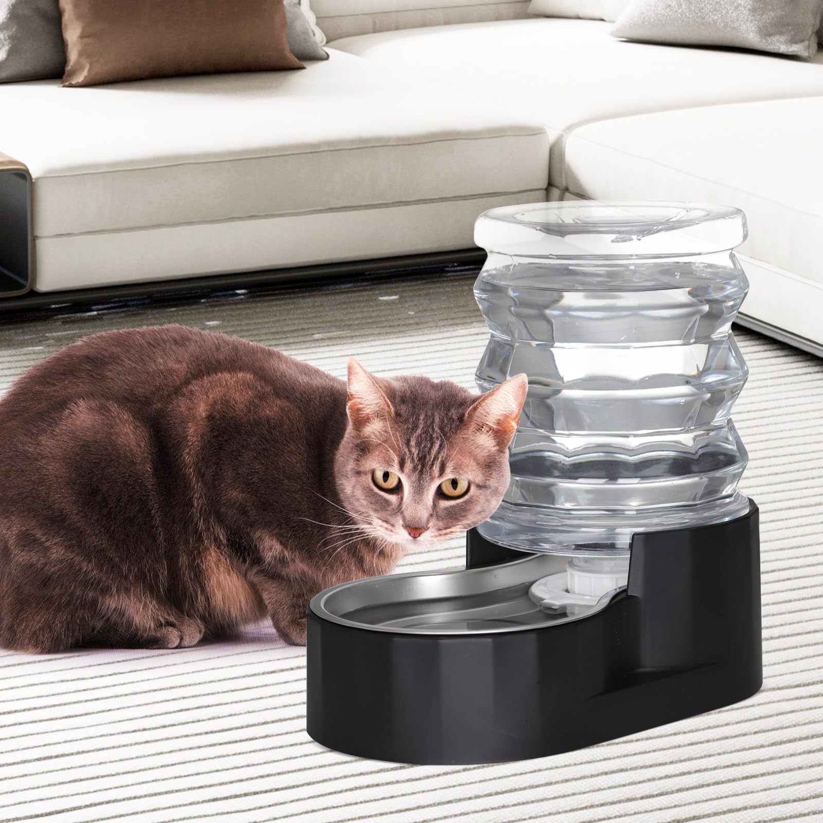 RIZZARI filter-cap ensures clean water delivery for dogs and cats